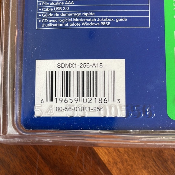 NEVER OPENED SANDISK DIGITAL AUDIO PLAYER - 256 MB - Picture 5 of 12